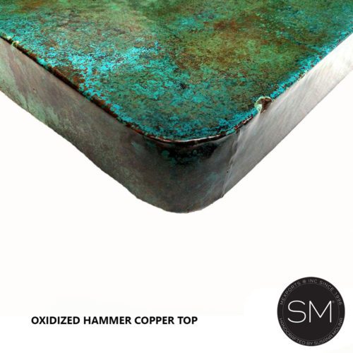 Oxidized Hammer Copper Top