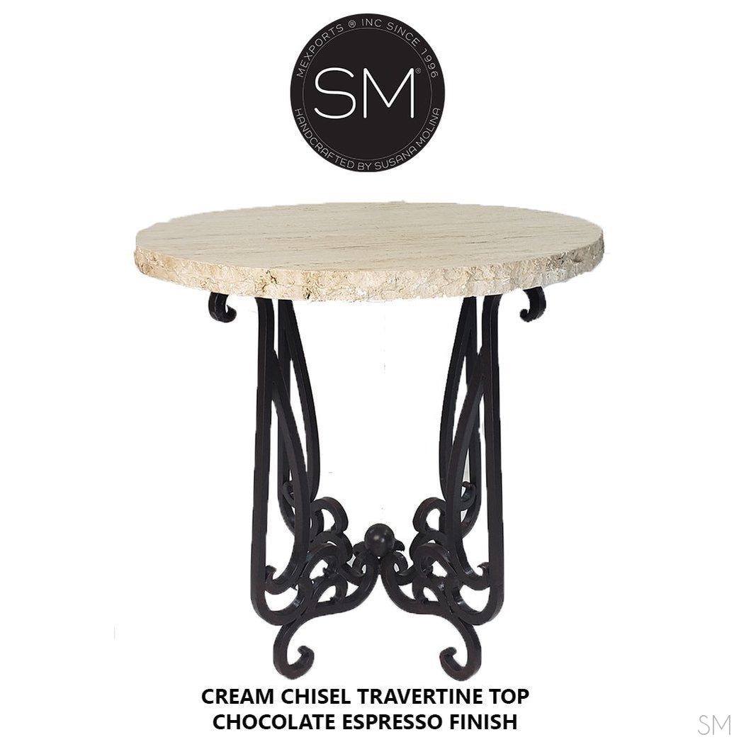 Bar Table Ideas, Furniture with Natural Travertine Stone- 1240E