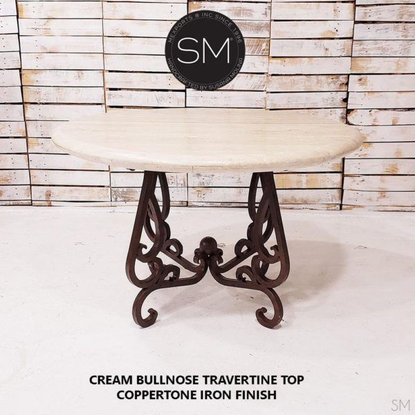 Travertine Elegant Cream Dining Table-1240D