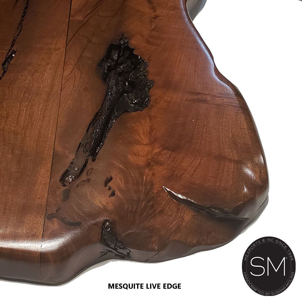 Furniture Mesquite Wood Rectangular Coffee Table-1213AA - Mexports® Inc by Susana Molina