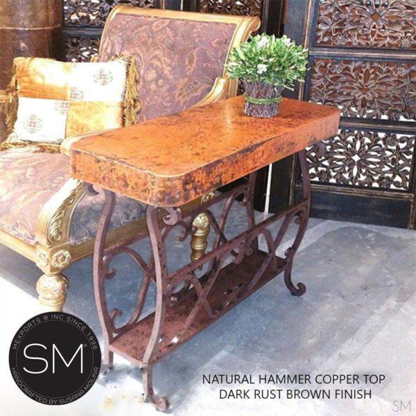 Functional magazine table - Hammer Copper Accent Table .1263 BB