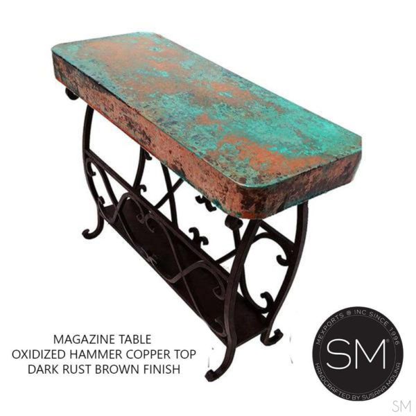 Functional magazine table - Hammer Copper Accent Table .1263 BB