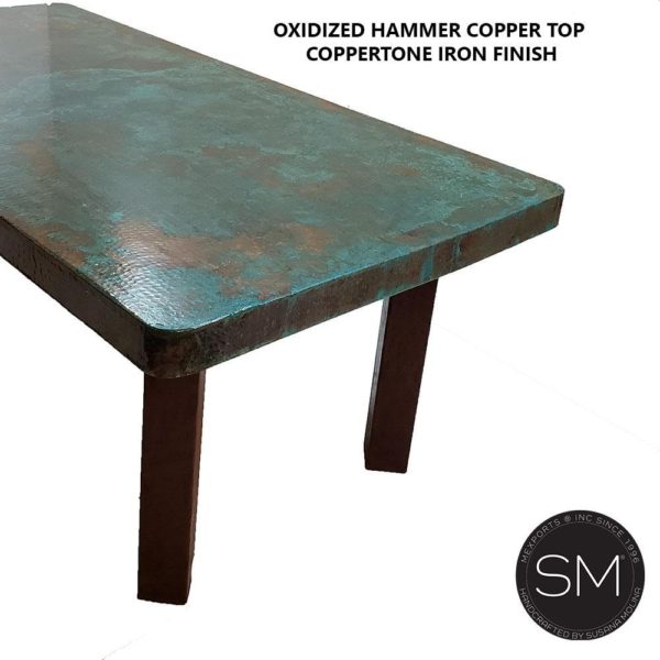 Classy  Contemporary Conference - Desk with Real Hammer Copper top - 1253 R