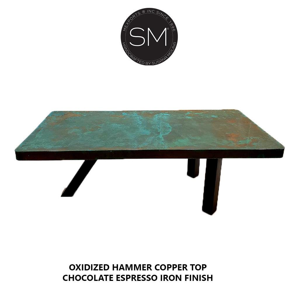 Classy Contemporary Desk - Conference table Hammer Copper  top - 1254 R