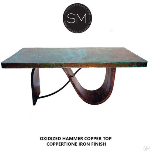 Luxury Hammer Copper Contemporary Kitchen Island-1257E