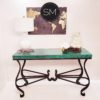 Vintage Entryway made of Hammer Copper- Large Console table - 1242 C