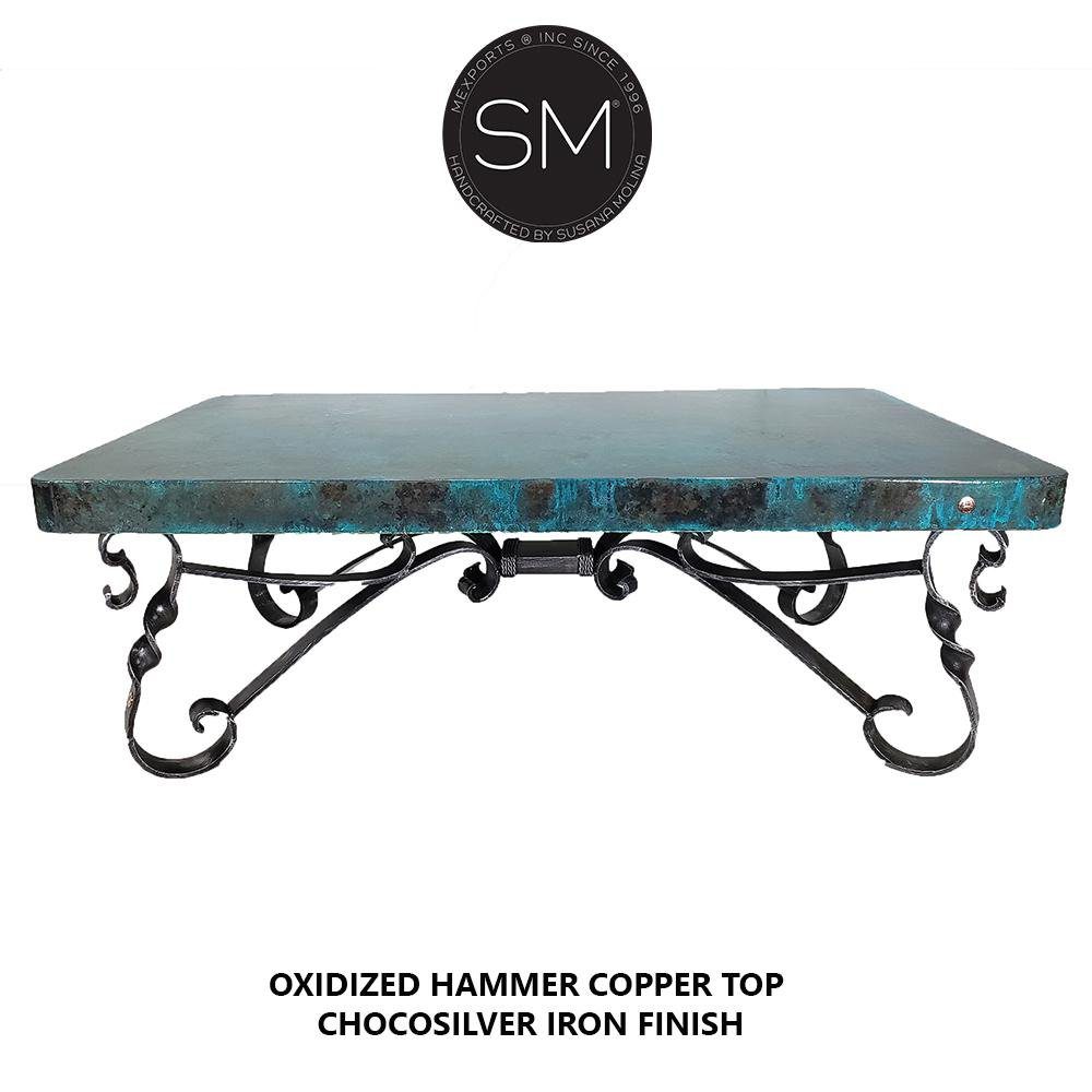 Hammer Copper Rectangular Cocktail - Coffee Table-1212AA