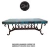Southwestern Style Hammer Copper Rectangular Coffee Table 1213 AA
