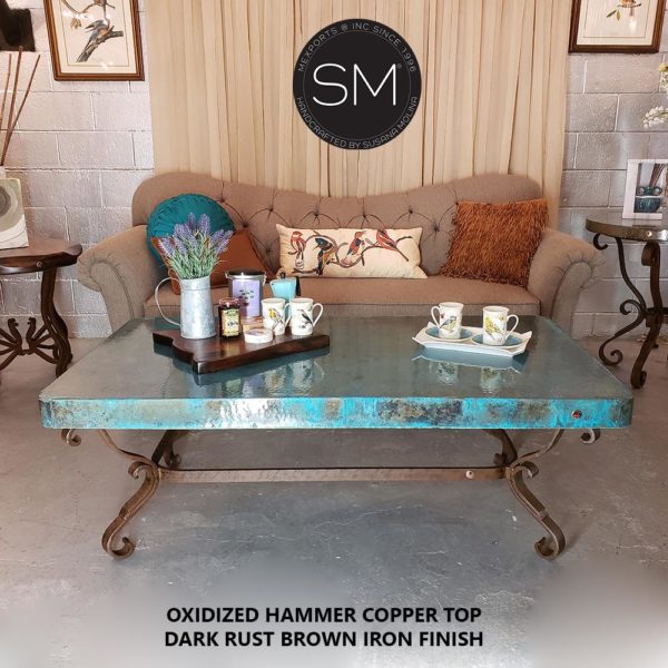 Modern Coffee table - Copper Rectangular Coffee Table-1239AA