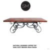 Custom Conference tables & Desk Hammer Copper Rectangular Table- 1251 R