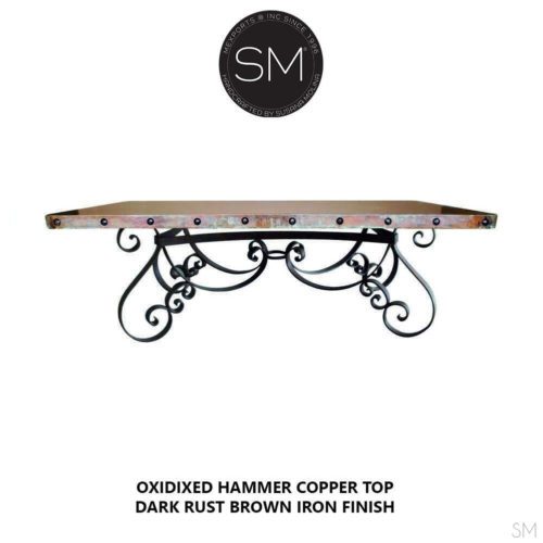 Custom Conference tables & Desk Hammer Copper Rectangular Table- 1251 R