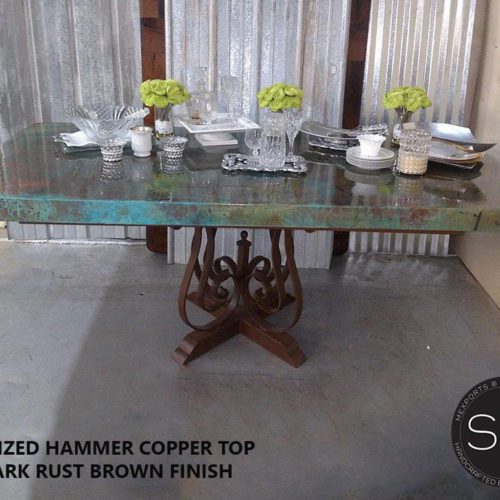 Luxury Dining Table Collection-Rectangular Single Pedestal - 1243R