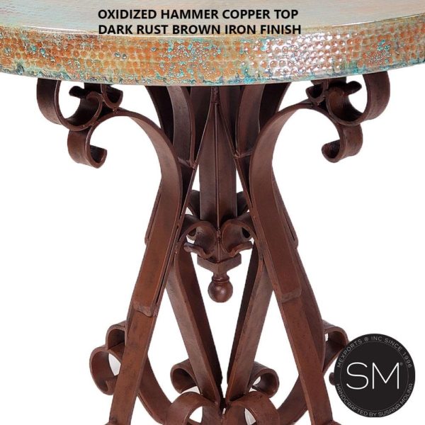 Bistro - Pub table Hammer Copper top-1246E
