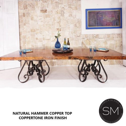Bestseller Hammer Copper Table Modern Iron Dining table - 1251 R