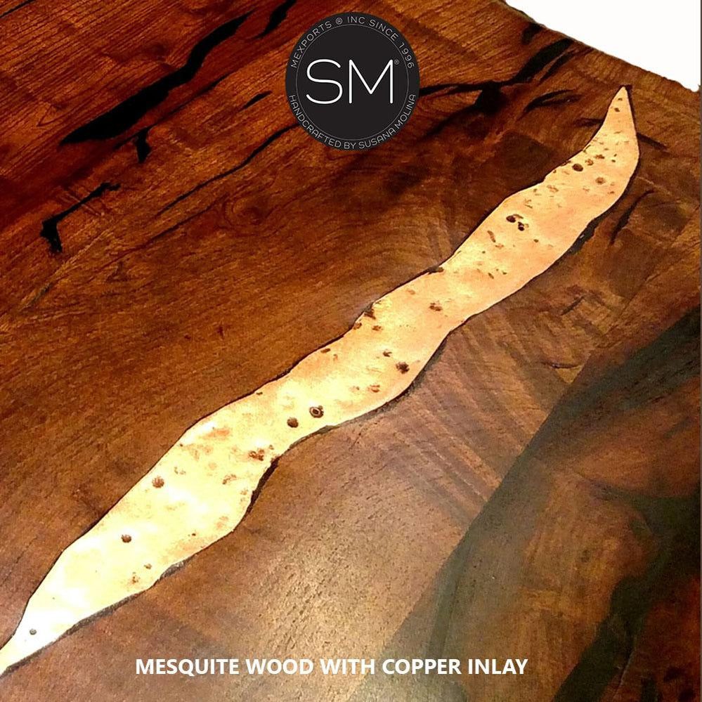 Mesquite Wood Contemporary Console- 1254C