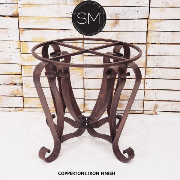 Luxury Entry Way Table | Wood w/ Wrought Iron -1229L
