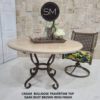 Luxury Outdoor Travertine Dining Table-1239D
