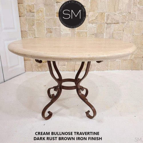 Luxury Outdoor Travertine Dining Table-1239D