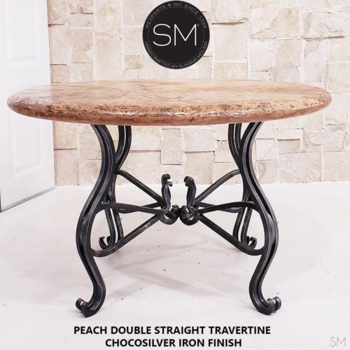 Luxury Round Dining Table | Travertine-1242D
