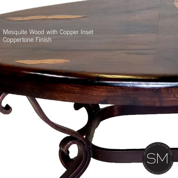The Best Mesquite Oval Coffee Table Premier Quality-1239AA