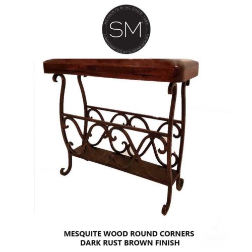 Upscale Magazine yable - Mesquite Wood Accent Table - 1263BB