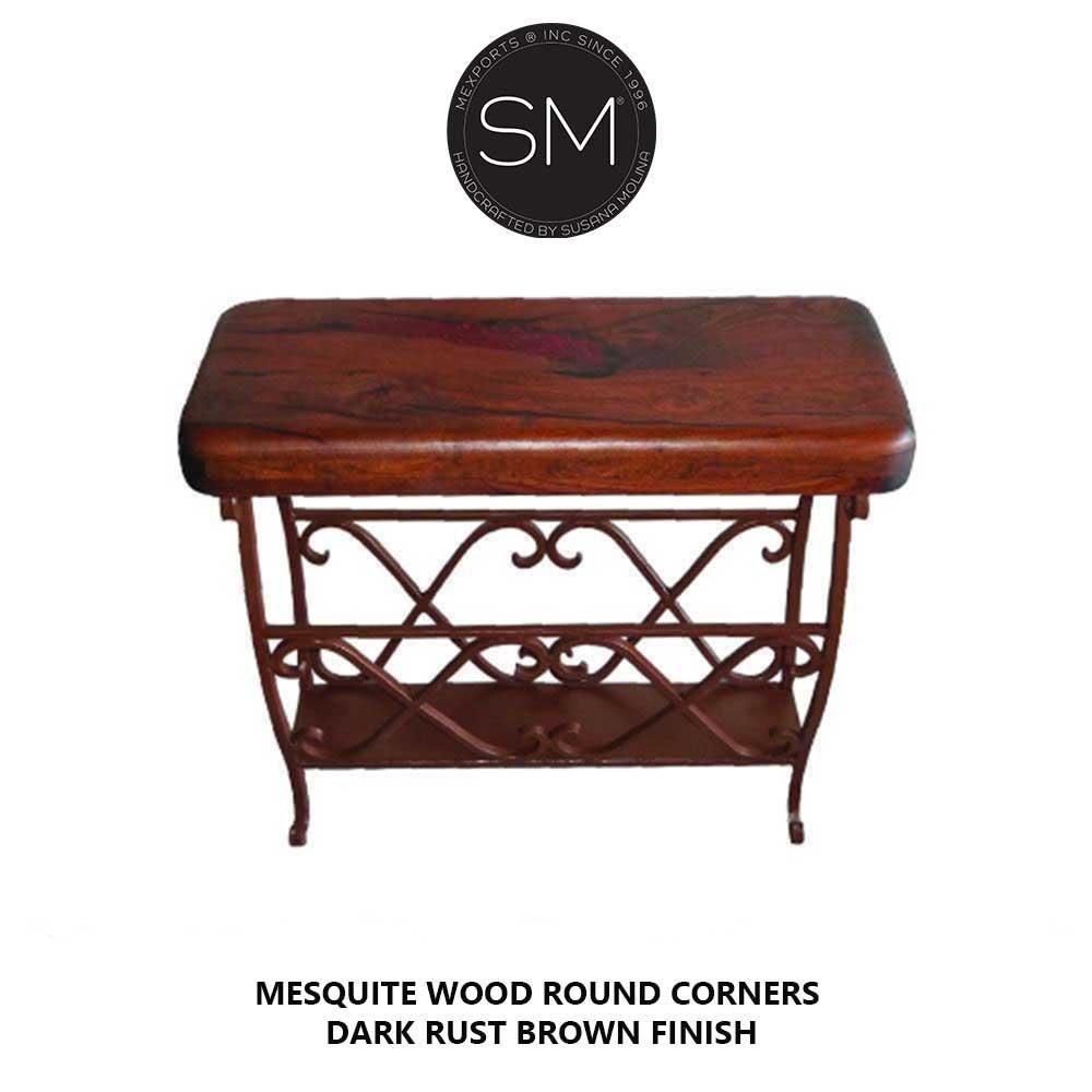 Upscale Magazine yable - Mesquite Wood Accent Table - 1263BB