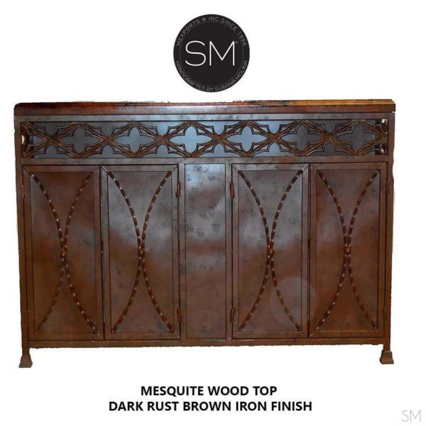Western Chic Mesquite Wood  Buffet handcrafted  Cabinet Model -1236A