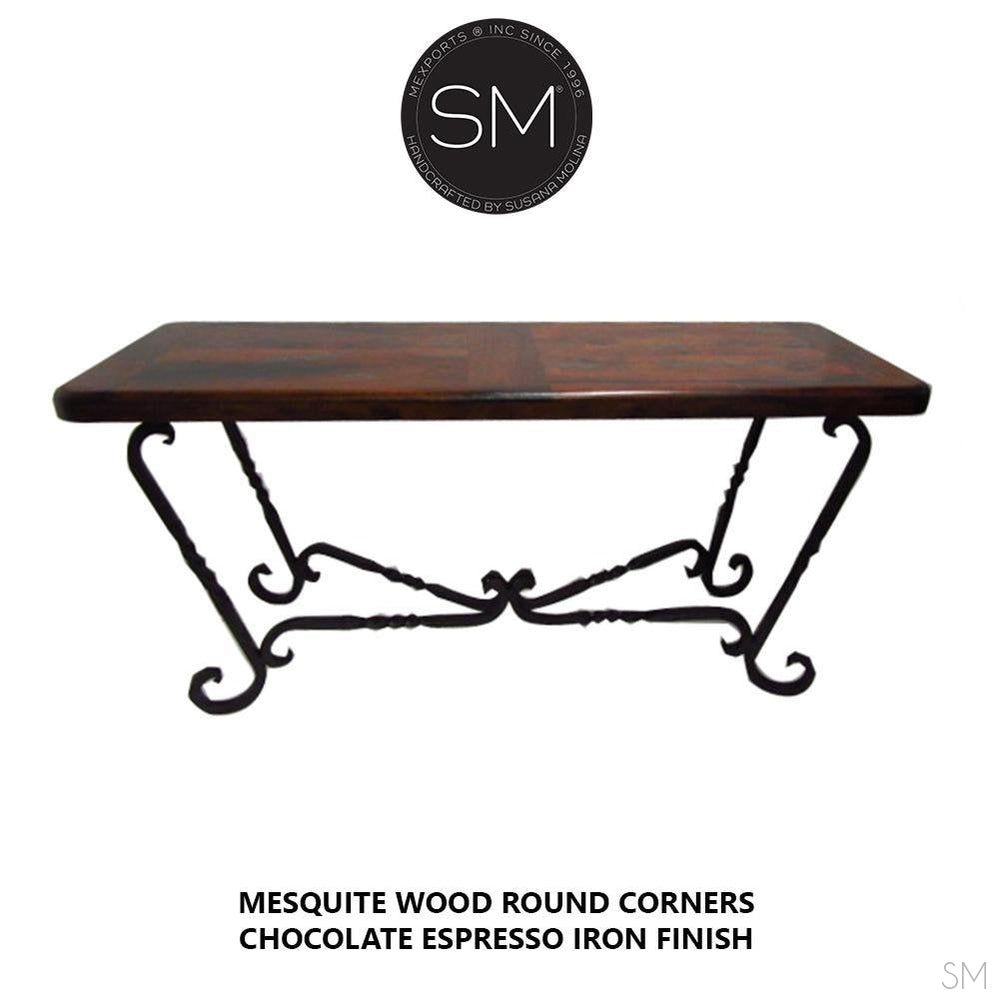 High End Western Mesquite Wood Consoles, Entryway tables. - Model 1211 C