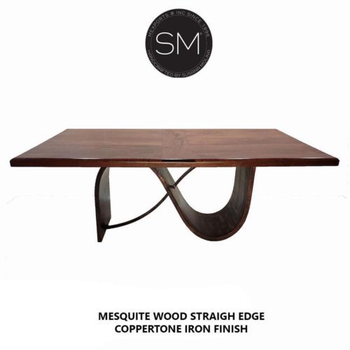 Rustic -Contemporary Kitchen Island & Solid Mesquite Wood top-1257I