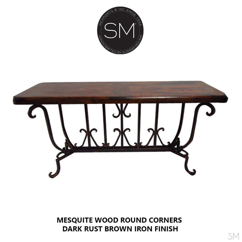 Spanish Style solid Mesquite Wood Large Console, Sofa tables -1213 C