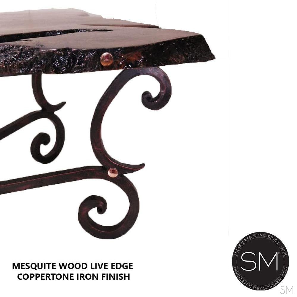Solid Mesquite Wood from Texas  Rectangular Coffee Table-1215AA