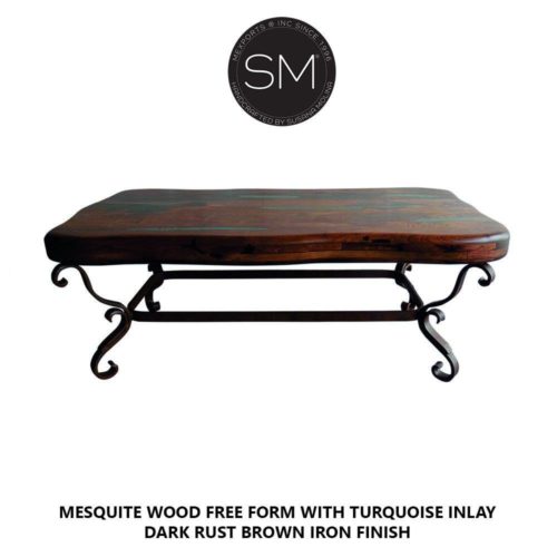 Texas Mesquite Wood -Living room  Rectangular Coffee Table-1239AA