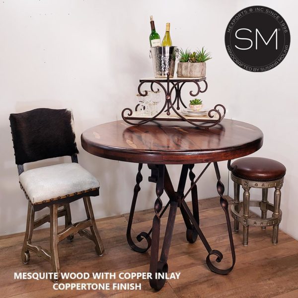 Luxury Ranch Bistro tall table- Mesquite Bar Table - 1212 E