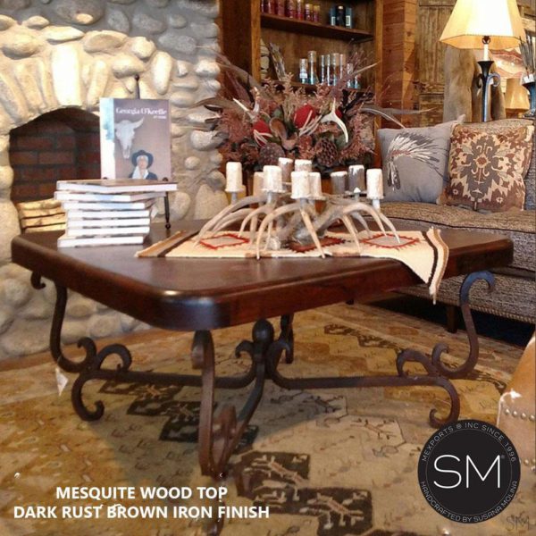 Modern Kiln Dried Mesquite Coffee Table | Square - 1240A