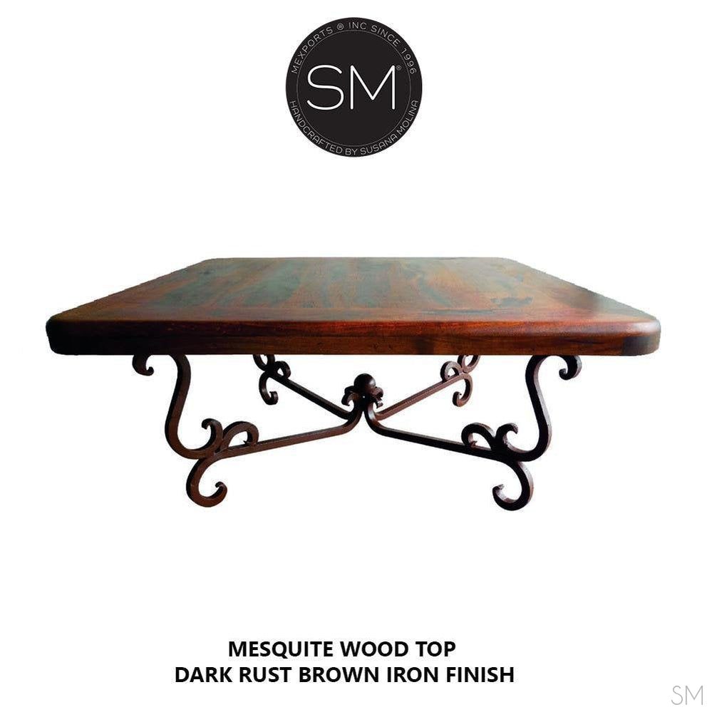 Modern Kiln Dried Mesquite Coffee Table | Square - 1240A