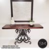 Mexican Modern Large Console with Mesquite Wood  Single Pedestal - 1246C