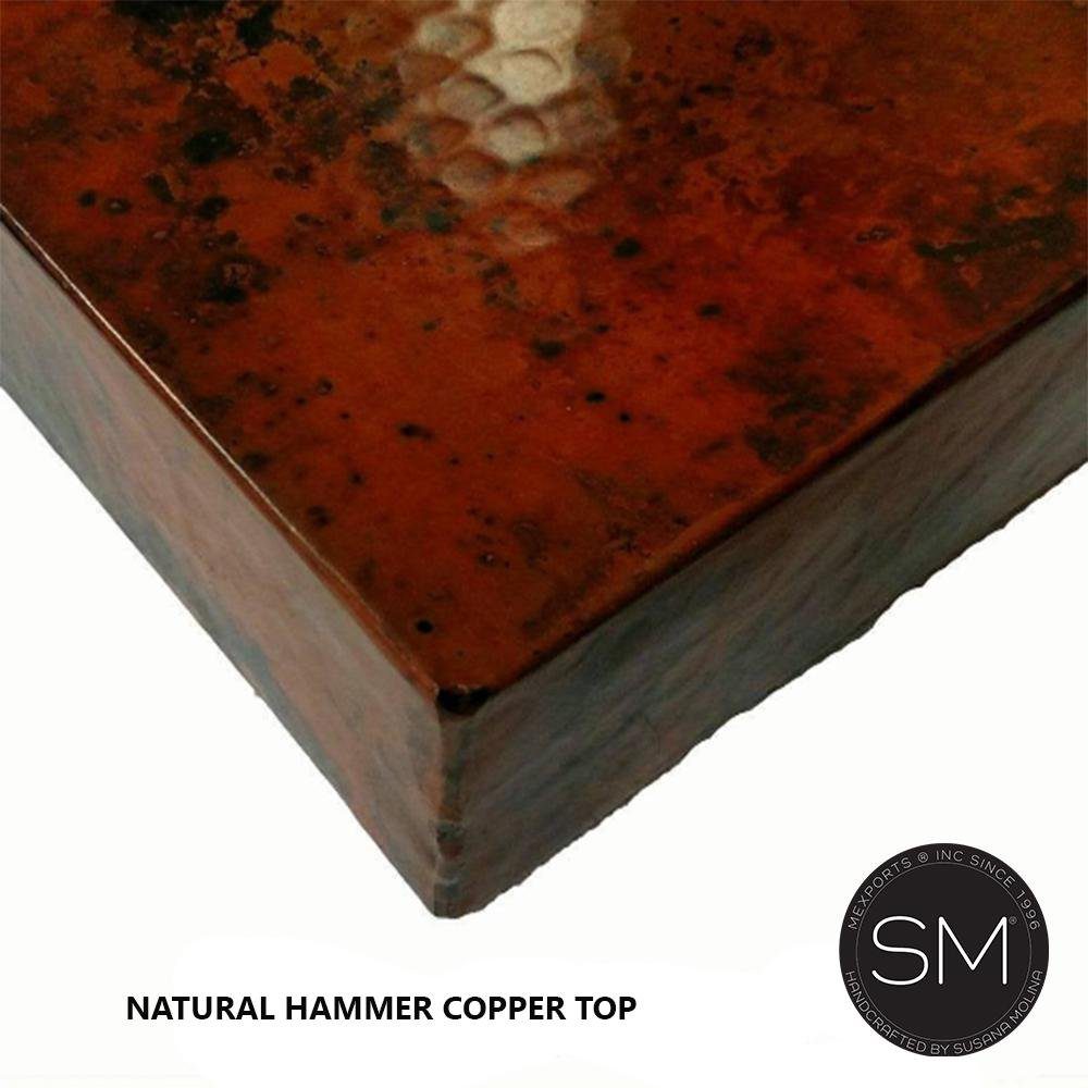 Modern Buffet cabinet with storage Hammer Copper Top Model 1236C