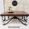 Modern Rustic Mesquite Wood Table | Square - 1237A