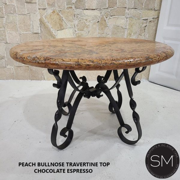Travertine Round Dining Table-1212D