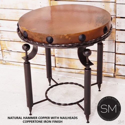 Shop Side tables made of Hammer Copper ,Ocassional & side tables - 1265BB