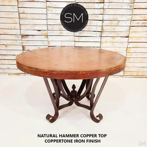 ROUND dining table copper 1229DC