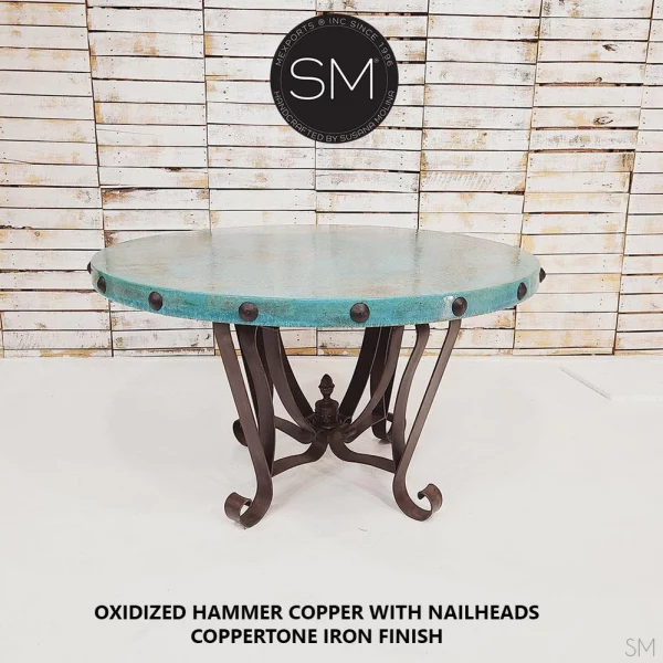 Round Dining Table Oxidized Nails 1229DC