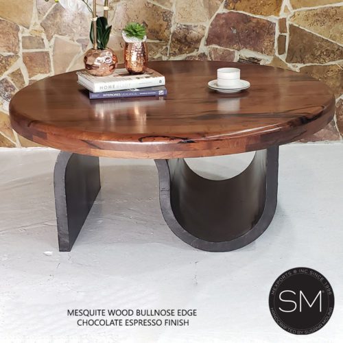 1257AAA_round_coffee_table_mesquite_bullnose_chocolate
