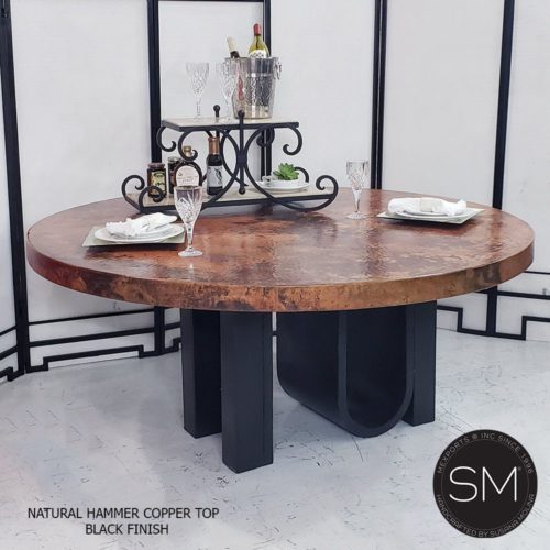 round dinning table natural copper 1258DC