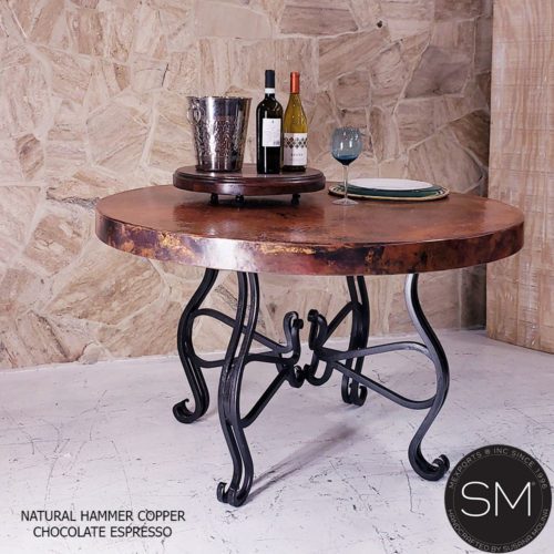 round dining table copper 1242DC