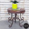 small ocassional table mesquite wood top 1237BB