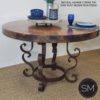 round dining table copper 1237DC