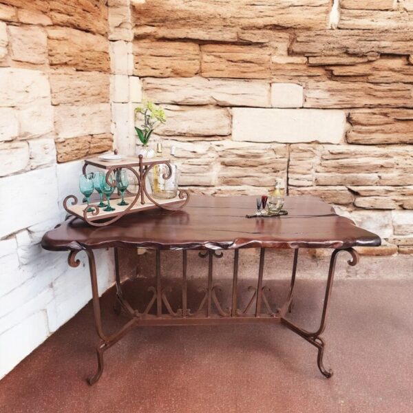 Rectangular Mesquite Wood Coffee Table