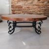 Oval Copper Coffee Table