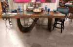 Hammered Copper Rectangular Conference Desk